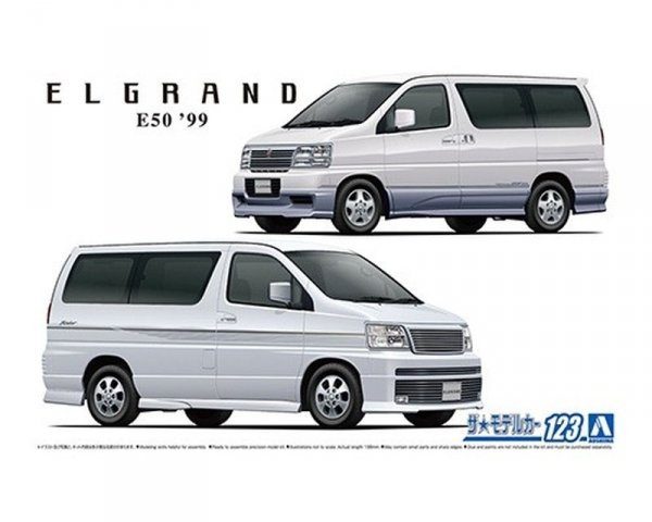 Aoshima 06136 1/24 MC#123 Nissan E50 Elgrand '99