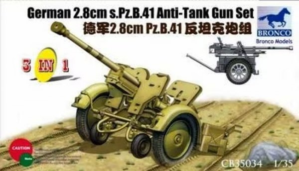 Bronco CB35034 Ger. 2,8cm s.Pz.B41 Anti-Tank Gun