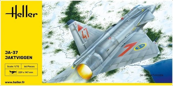 Heller 80309 Ja-37 Jaktviggen 1/72 S-40