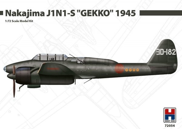 Hobby 2000 72054 Nakajima J1N1-S &quot;GEKKO&quot; 1945 1/72