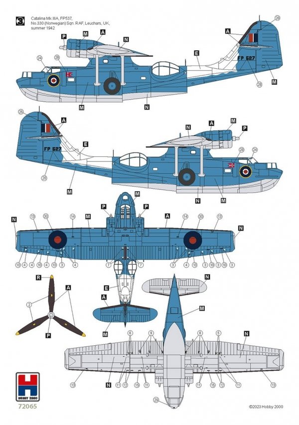 Hobby 2000 72065 Consolidated PBY-5A Catalina ETO 1/72