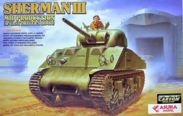 Asuka 35-018 1/35 British Sherman III Mid Produc.