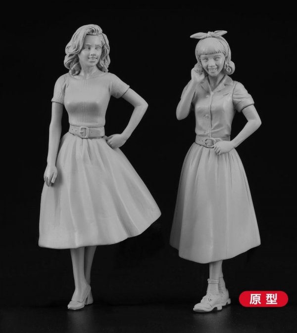 Hasegawa FC10-29110 50&#039;s American Girl&#039;s Figure 1/24