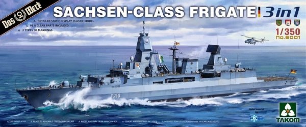 Takom 6001 Sachsen-Class Frigate 3 in 1 1/350