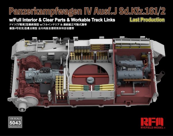 RFM-5043 Pz.Kpfw.IV Ausf. J Last Production With full interior &amp; workable track link