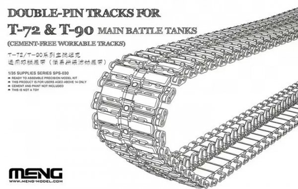 Meng SPS-030 Double-pin tracks for T-72 &amp; T-90 1/35