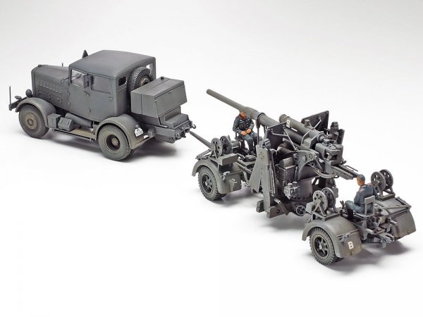 Tamiya 37027 1/48 German SS-100 + 88mm Flak 37