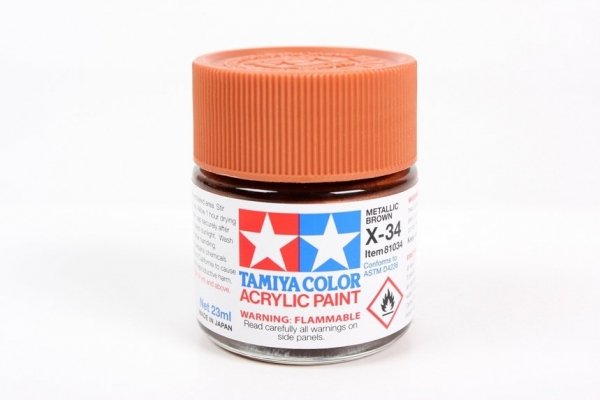 Tamiya 81034 X-34 Metallic Brown 23 ml