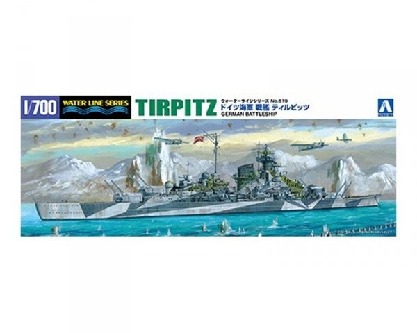 Aoshima 04606 1/700 #619 Tirpitz German Battleship