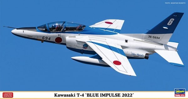Hasegawa 07513 Kawasaki T-4 'Blue Impulse 2022' 1/48