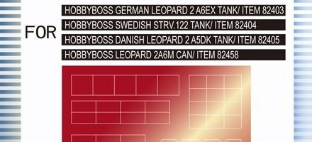 AFV Club AC35015 Sticker for Leopard 1/35