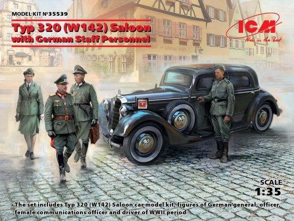 ICM 35539 Typ 320 (W142) Saloon with German Staff Personnel