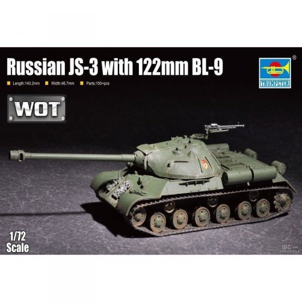 Trumpeter 07163 IS-3 w/122mm BL-9