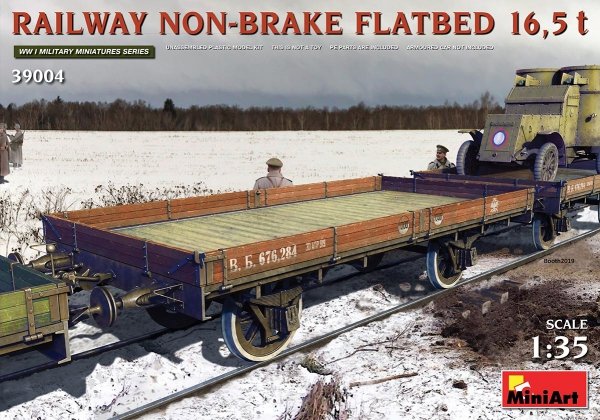 Mini Art 39004 Railway non-brake Flatbed 16,5t 1/35