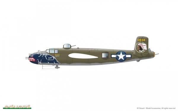 Eduard 2139 B-25J Mitchell GUNN's BUNNY Limited edition 1/72