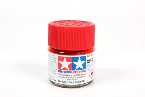 Tamiya 81707 Acrylic Mini XF-7 Flat Red 10ml