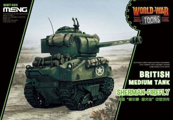 Meng WWT-008 Sherman Firefly - cartoon model