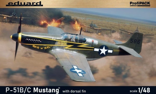Eduard 82108 P-51B/C Mustang w/ Dorsal Fin ProfiPack Edition 1/48