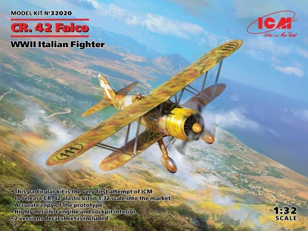 ICM 32020 CR. 42 Falco, WWII Italian Fighter