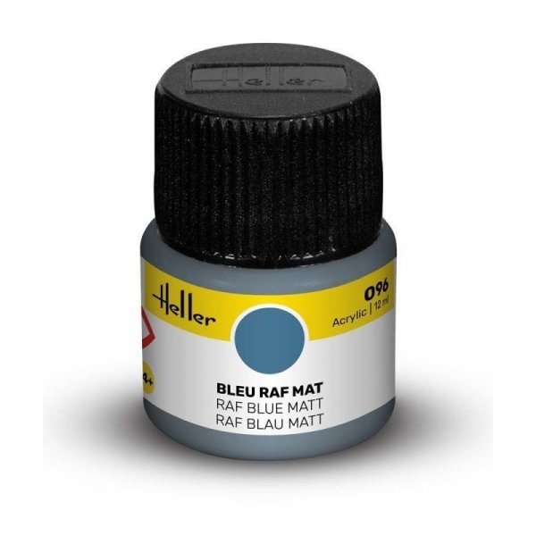Heller Acrylic Paint 096 RAF Blue Matt 12 ml