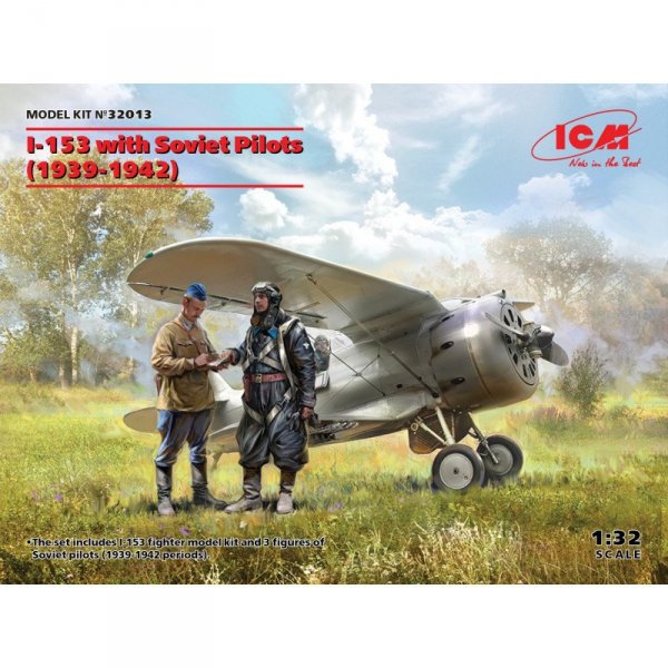 ICM 32013 Polikarpov I-153 with Soviet Pilots (1939-1942)