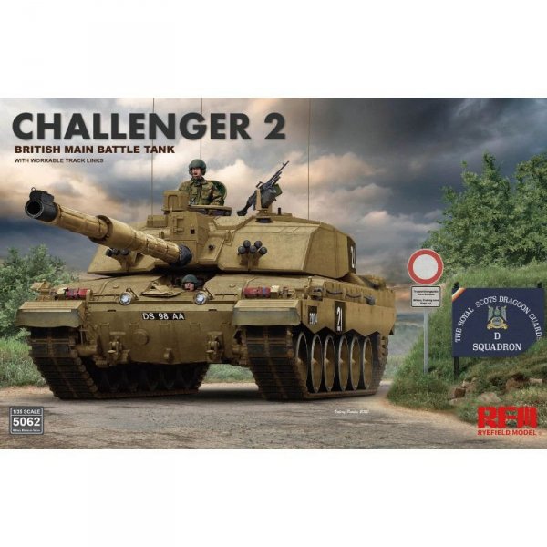 RFM-5062 Challenger 2 British Main Battle Tank with workable track links