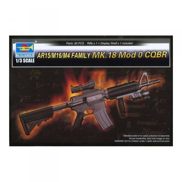 Trumpeter 01914 1/3 AR15/M16/M4 FAMILY MK.18 Mod 0 CQBR