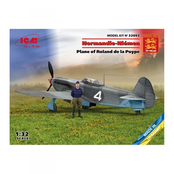 ICM 32093 Yak-9T Normandie-Niemen Plane of Roland de la Poype 1/32