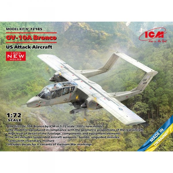 ICM 72185 OV-10A Bronco US Attack Aircraft 1/72