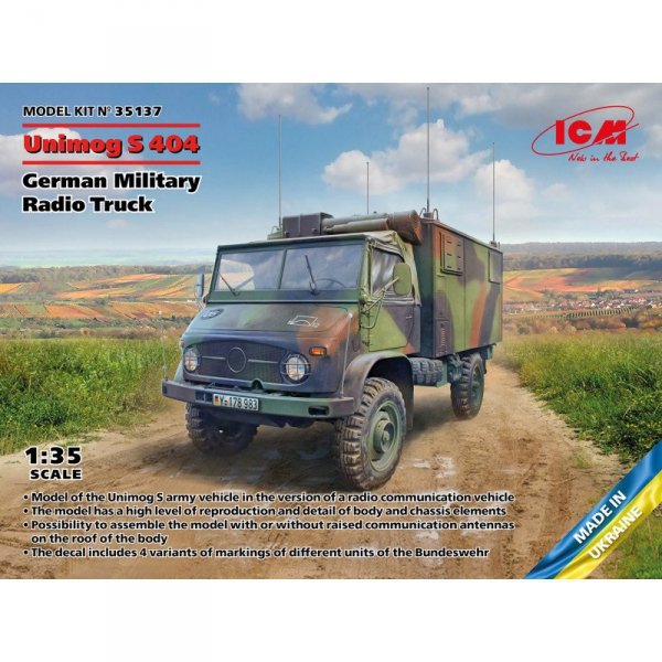 ICM 35137 Unimog S 404 German Military Radio Truck 1/35