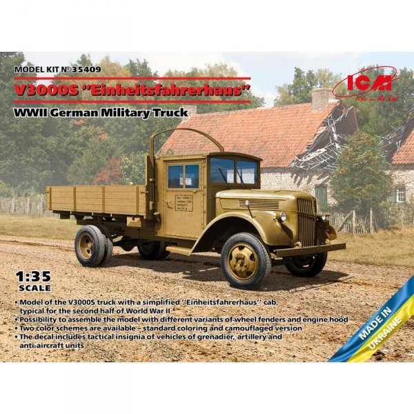 ICM 35409 V3000S &quot;Einheitsfahrerhaus&quot; WWII German Military Truck 1/35