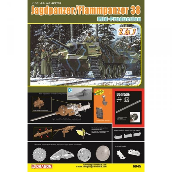 Dragon 6845 1/35 Jagdpanzer/Flammpanzer 38 Mid-Production