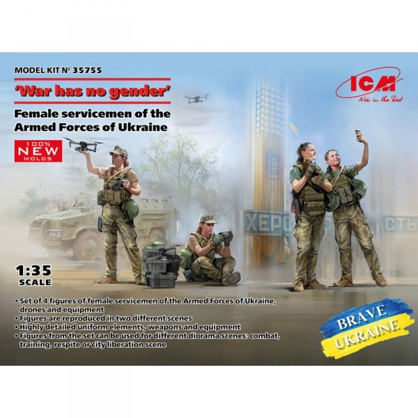 ICM 35755 'War Has No Gender' Female Servicemen of the Armed Forces of Ukraine 1/35