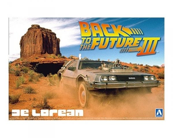 Aoshima 05918 1/24 MOVIE BT#03 Back To The Future De Lorean from part III &amp; Railroad Version