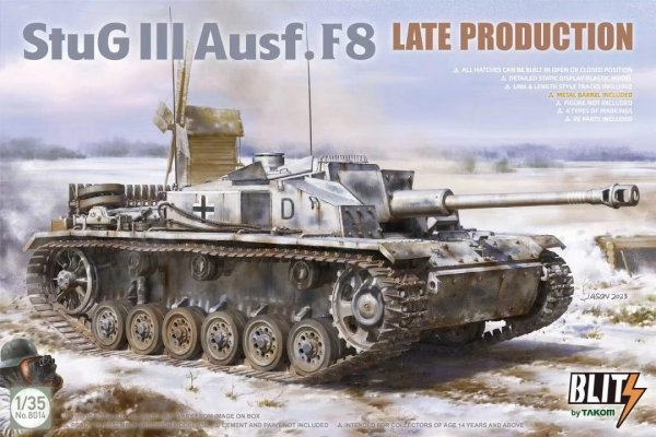 Takom-Blitz 8014 StuG III Ausf. F8 Late Production 1/35