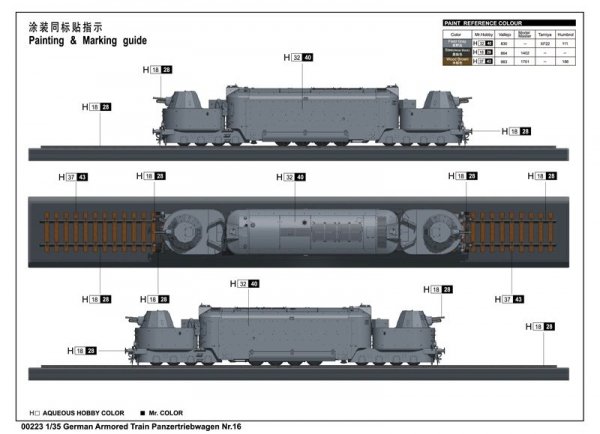 Trumpeter 00223 Arm. Train Panzertriebwagen Nr 16