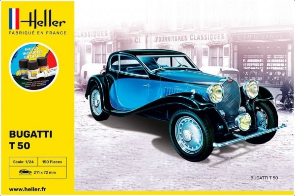 Heller 56706 Starter Set - Bugatti T.50 1/24
