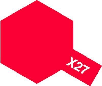 Tamiya 81527 Acrylic Mini X-27 Clear Red 10ml