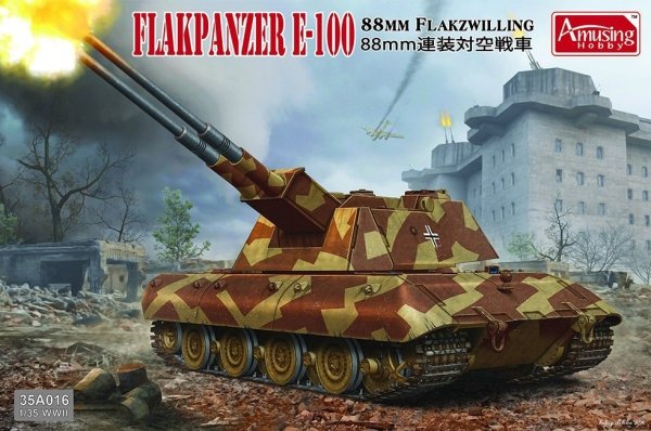 Amusing 35A016 E-100 8,8cm Flakzwilling