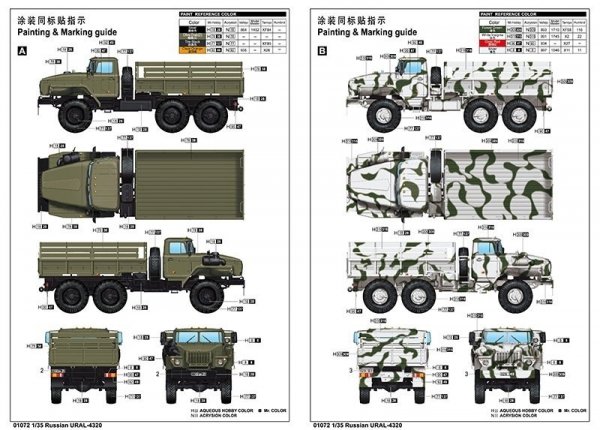 Trumpeter 01072 Russian Ural-4320