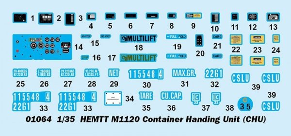 Trumpeter 01064 HEMTT M1120 Container Handling Unit (CHU)