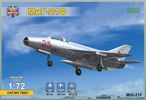 Model Svit 72021 Mig-21F