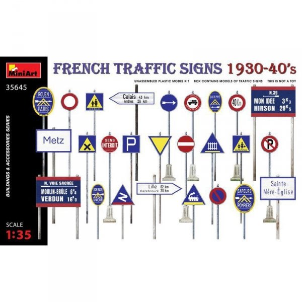 Mini Art 35645 French Traffic Signs 1930-40&#039;s
