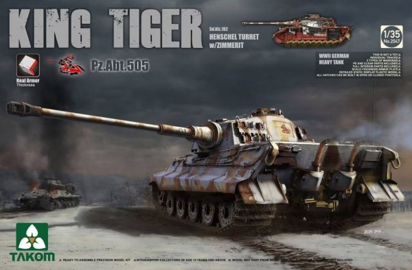 Takom 2047 SdKfz 182 King Tiger Henschel turret 1/35