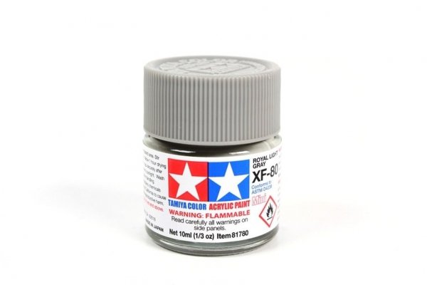 Tamiya 81780 Acrylic Mini XF-80 Royal Light Gray 10ml