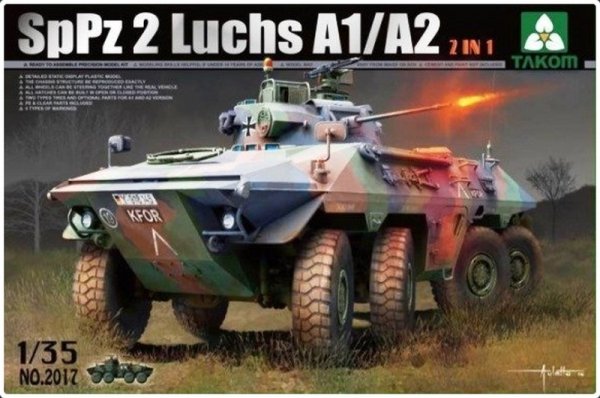 Takom 2017 Bundeswehr Sppz2 Luchs A1/A2 2 In1 1/35