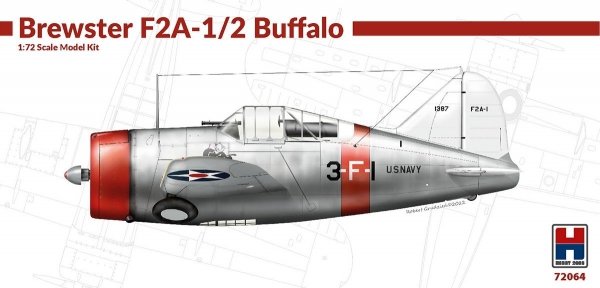 Hobby 2000 72064 Brewster F2A-1/2 Buffalo 1/72