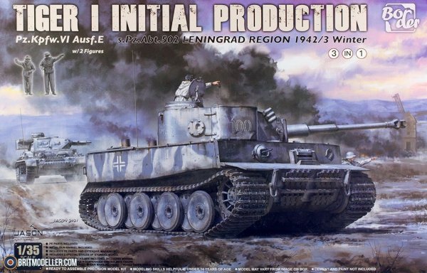Border Model BT-014 Tiger I Initial Production Pz.Kpfw. VI Ausf. E 1/35