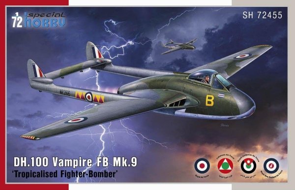 Special Hobby 72455 DH.100 Vampire FB Mk.9 'Tropicalised Fighter-Bomber' 1/72