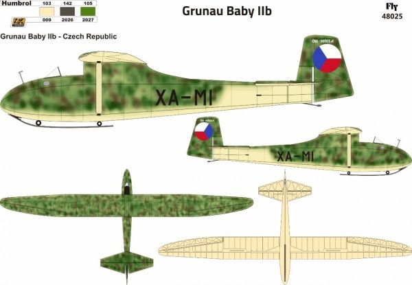 Fly 48025 Szybowiec Grunau Baby IIb Czech. vol.2